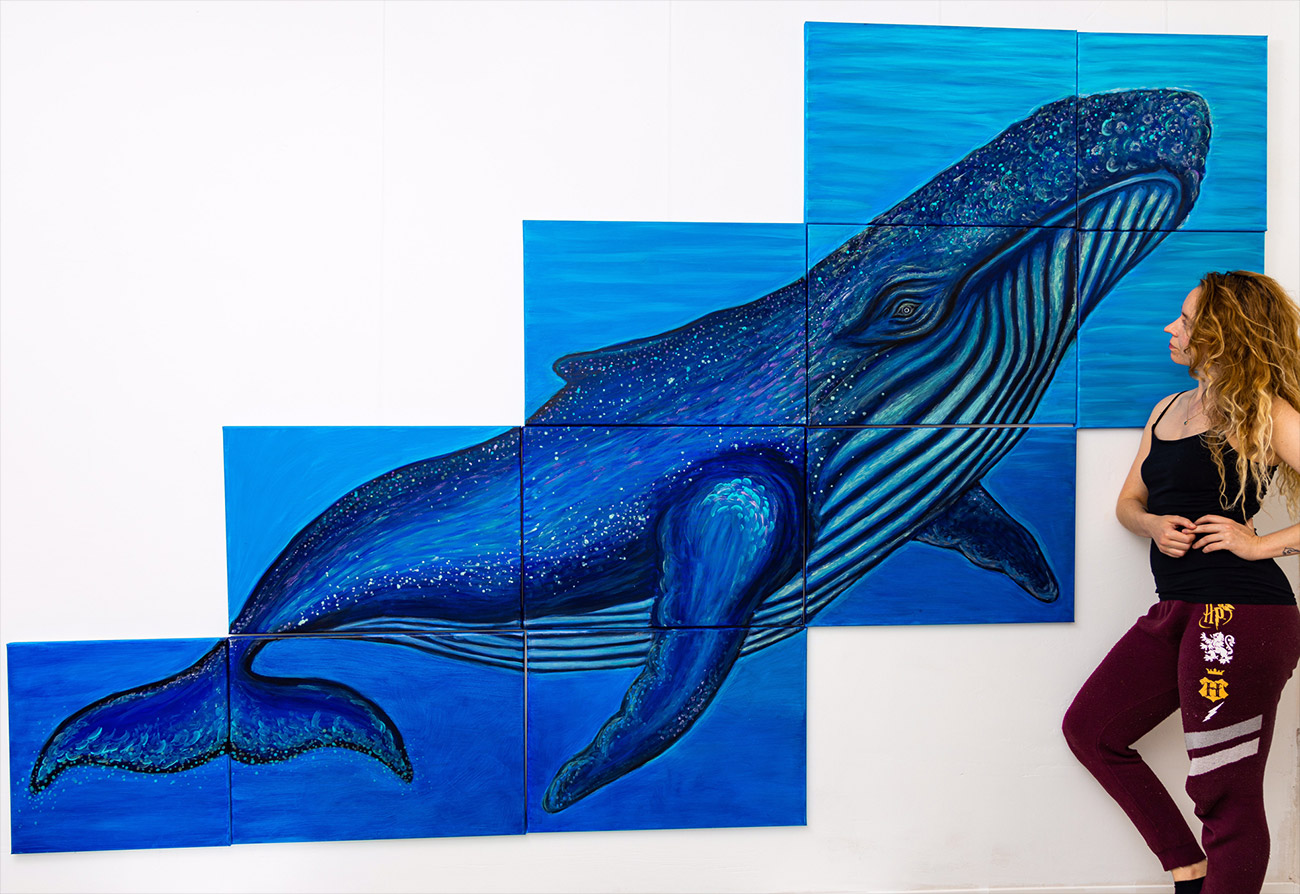 Vendula Zlamalova - Charley the Glow in the Dark Humpback Whale (Light)